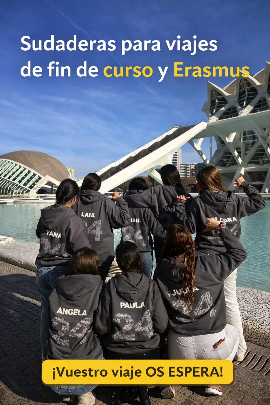 Sudaderas de viaje y fin de curso en La Rioja